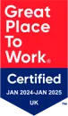 Great Place To Work Certified January 2024 to January 2025 UK
